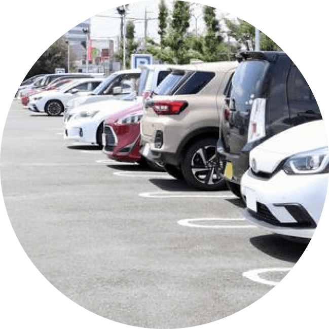 空いている枠に駐車